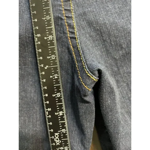 Baby Phat Jeans Womens 24 Vintage High Rise Capri Denim Bling Pockets Cat Y2K - Picture 8 of 12